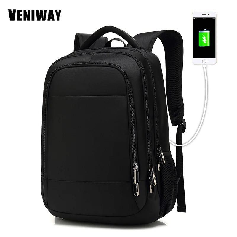 Мужской многофункциональный рюкзак VENIWAY с usb-зарядкой 15 дюймов для ноутбука