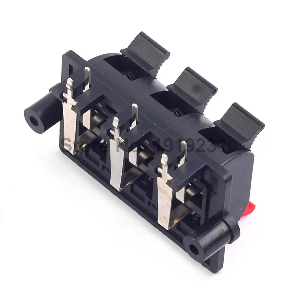 5 шт. двухрядные 6 позиций (боковая/изогнутая ножка) разъем нажимной пружинная