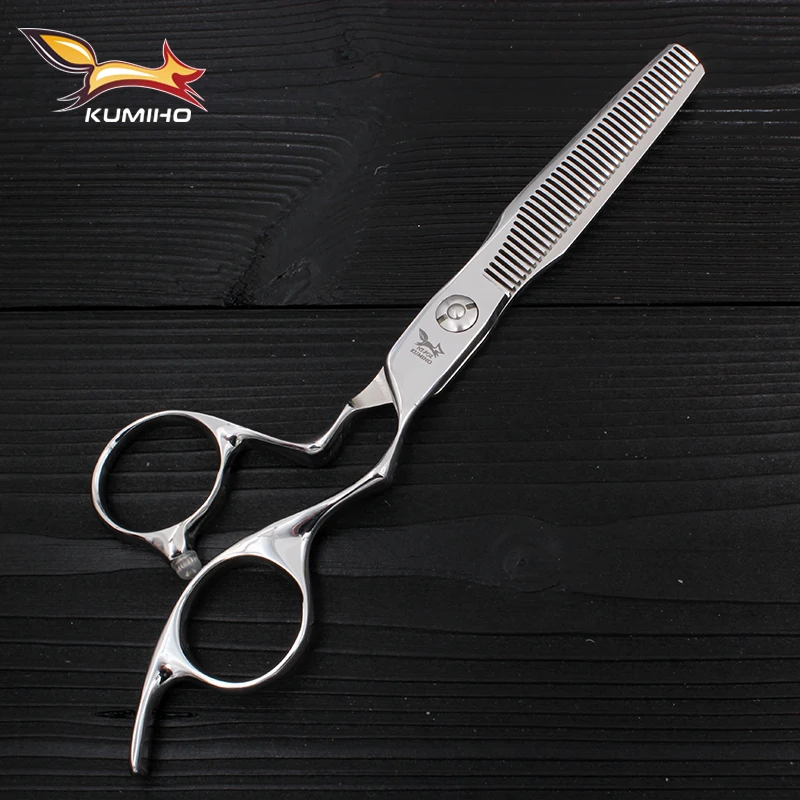 

KUMIHO Japanese hairdressing scissors 6 inch thinning scissors for hair 6 inch scissors stainless steel Japan 440C barber shear