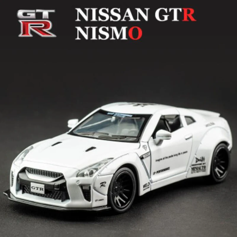 Модель автомобиля из сплава в масштабе 1:32 модель спортивного Nissan GTR игрушки для
