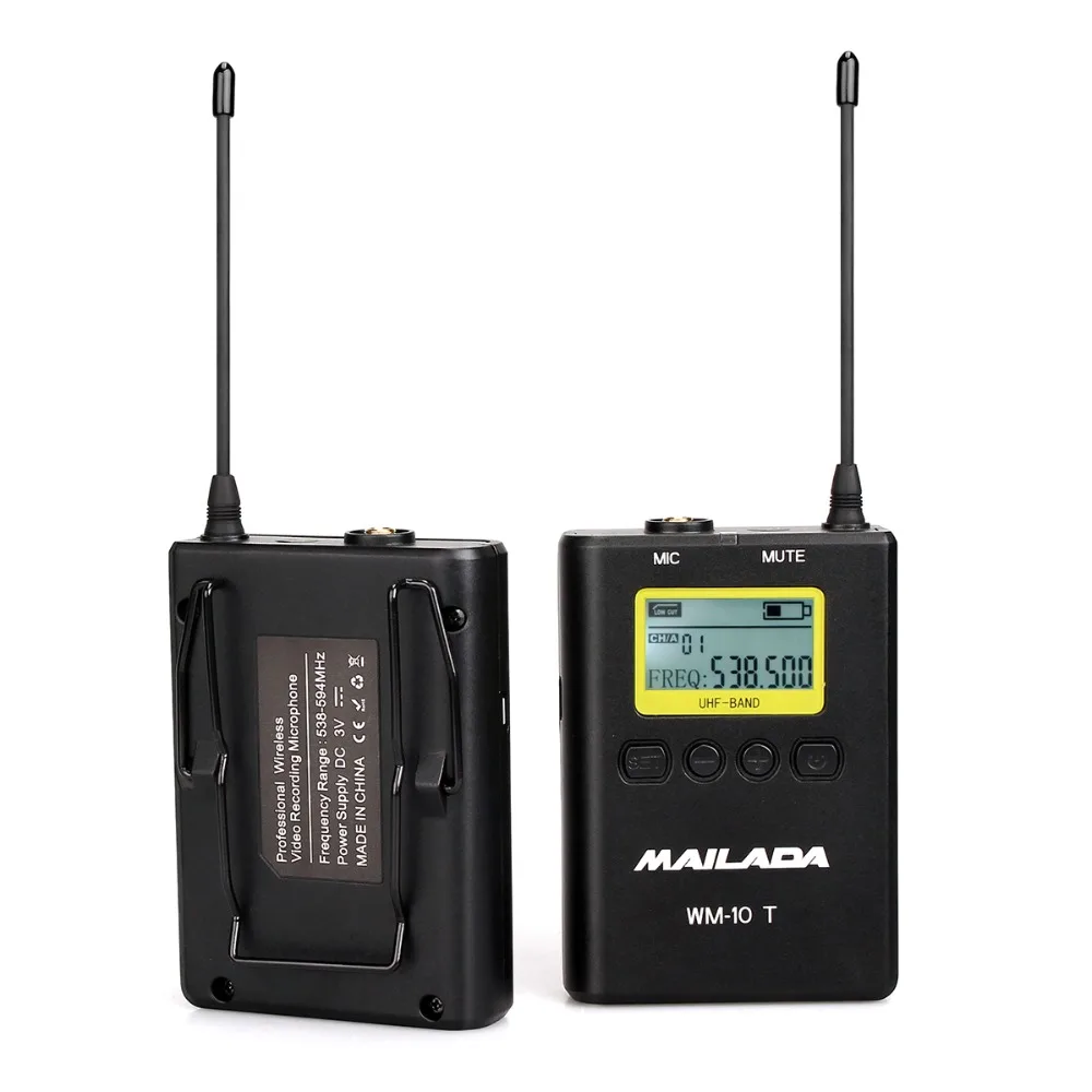 MAILADA WM10 50 канал профессиональный УВЧ Беспроводной микрофон Системы для DSLR