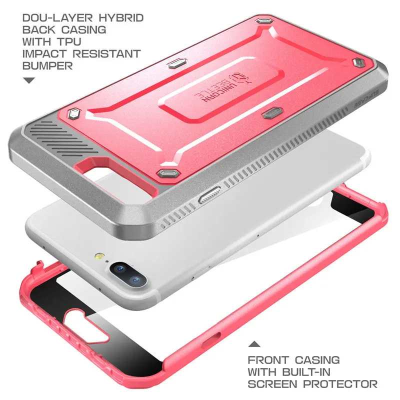 SUPCASE чехол для iphone 8 Plus UB Pro Series полная прочная кобура Защитная крышка со встроенным протектором экрана