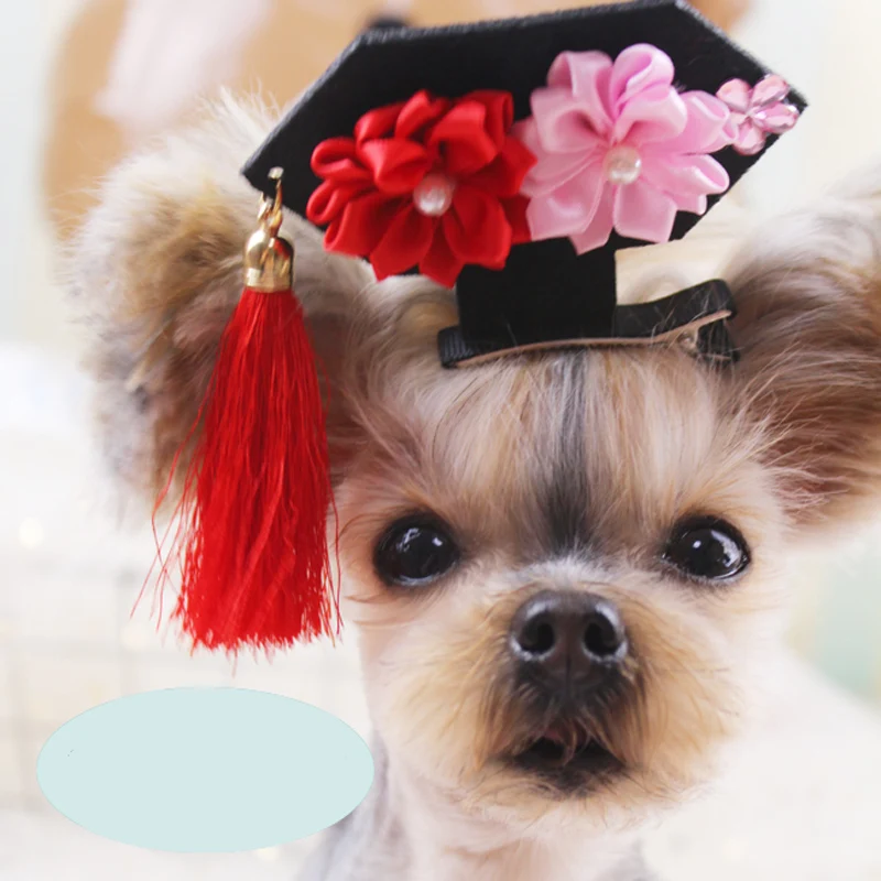 2 шт./лот забавные аксессуары для питомцев шпилька собак жемчужная Цветочная