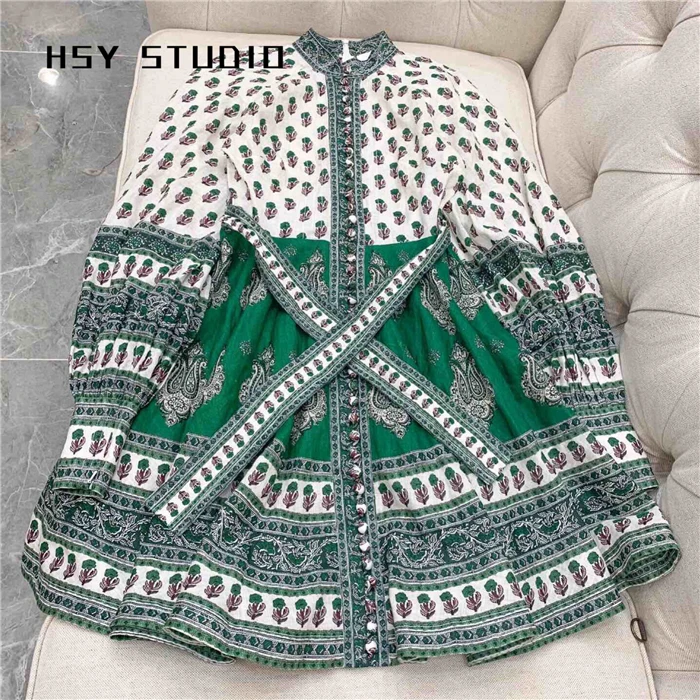 【HSY stuo】 2019 летнее Новое высококачественное женское платье на пуговицах с