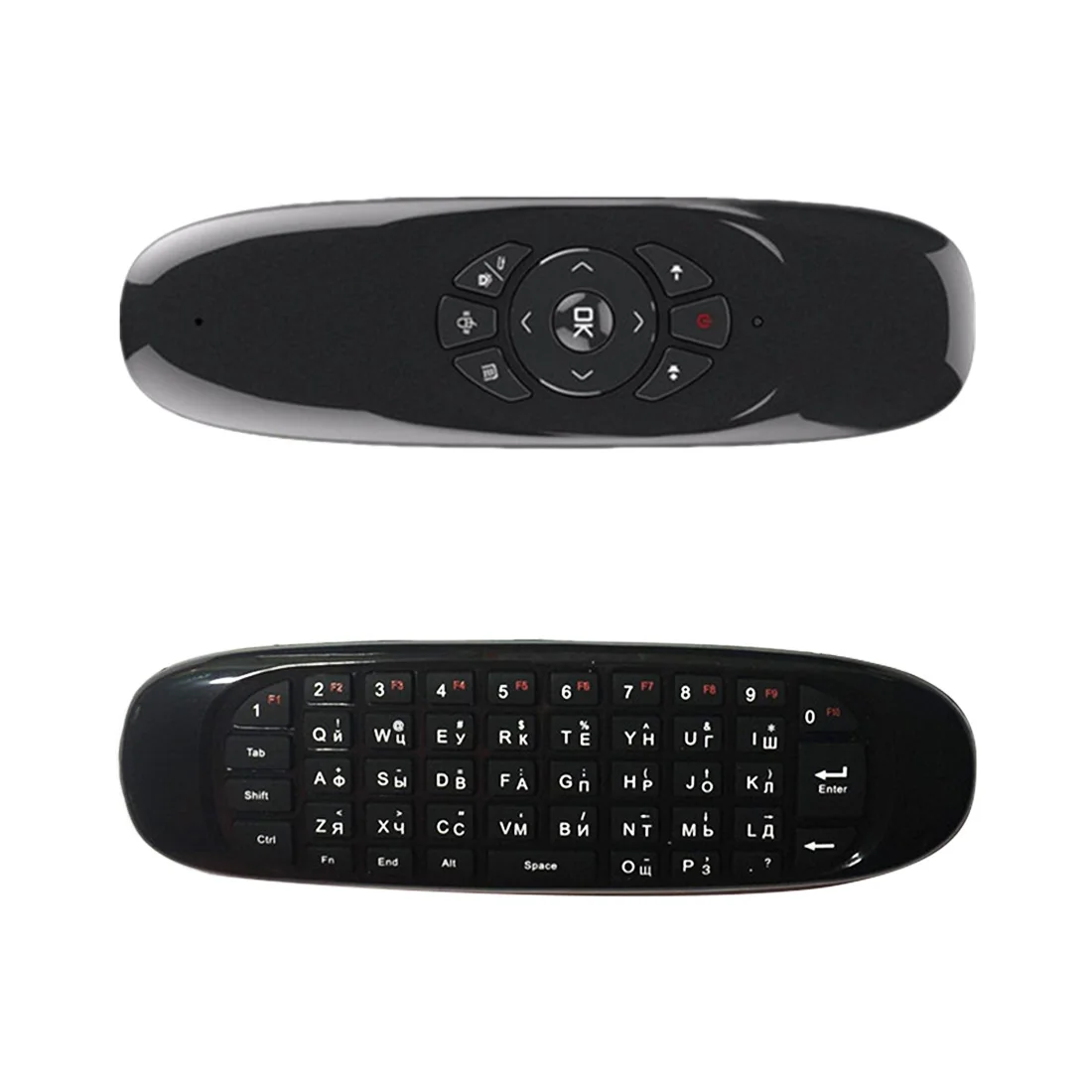 Мини Fly Air mouse Английский Арабский Испанский Русский многоязычный 2,4 ГГц Беспроводная клавиатура Пульт дистанционного управления для ПК