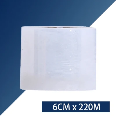 6CM x 220M HARDIRON 0,02 мм промышленная свежая упаковочная пленка супер сильная PE стрейч пластиковая прочная обмоточная упаковочная пленка - Цвет: 6CM x 220M