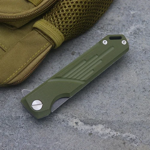 green EF72 Флип складной нож шарикоподшипник D2 лезвие G10 Ручка Открытый кемпинг многоцелевой охотничий инструмент EDC - Цвет: green