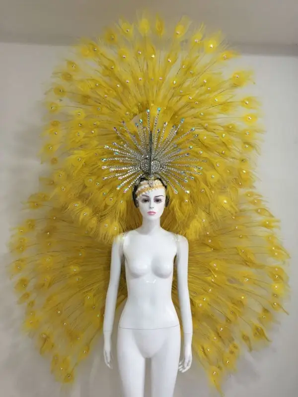 Аксессуары латинские танцы Самба модные изысканные головные уборы Перья