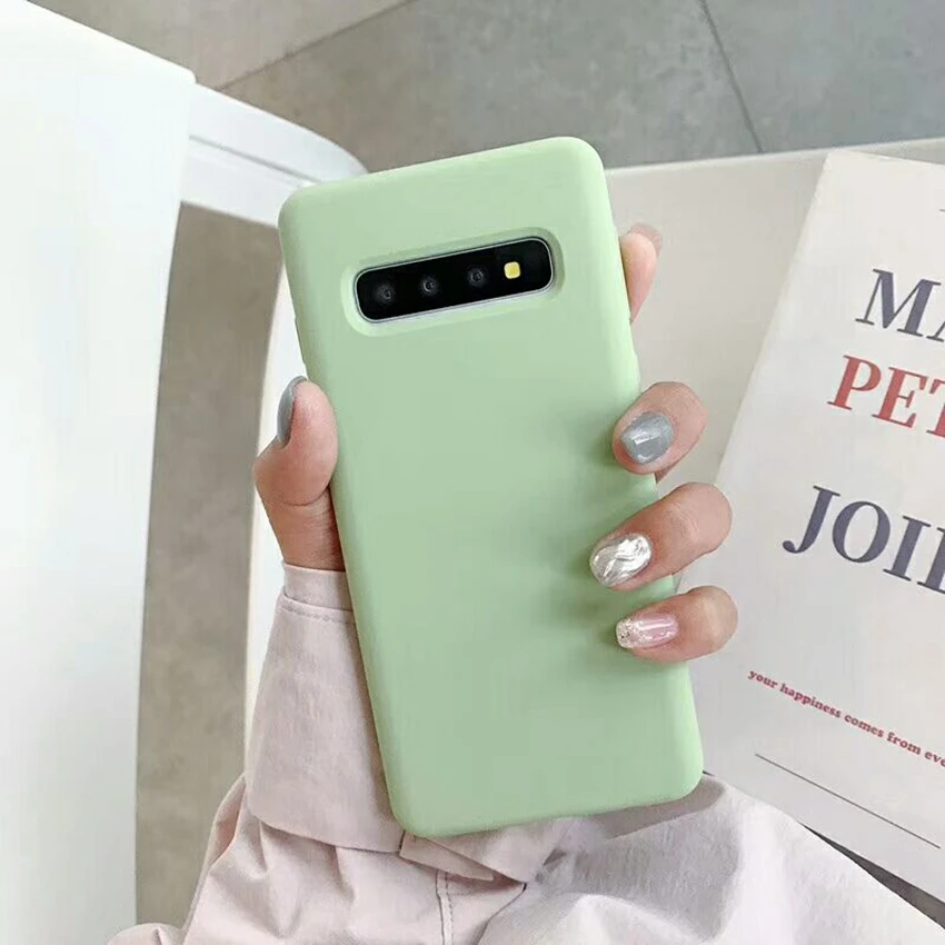 S10 оригинальный высококачественный силиконовый защитный чехол для Samsung Galaxy Plus