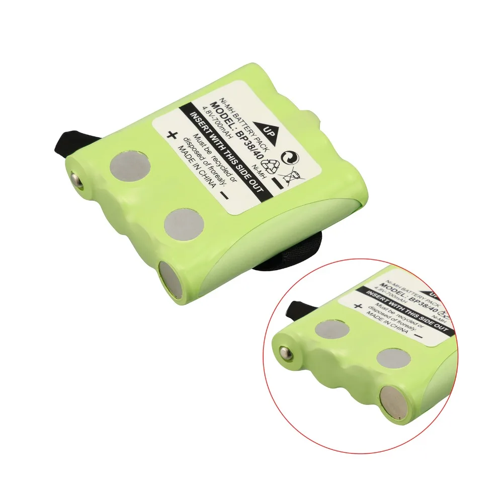 1 упаковка в комплекте! Аккумулятор для радиостанции 2-way BP-38 BP-40 GMR FRS BT-537 BT1013 |