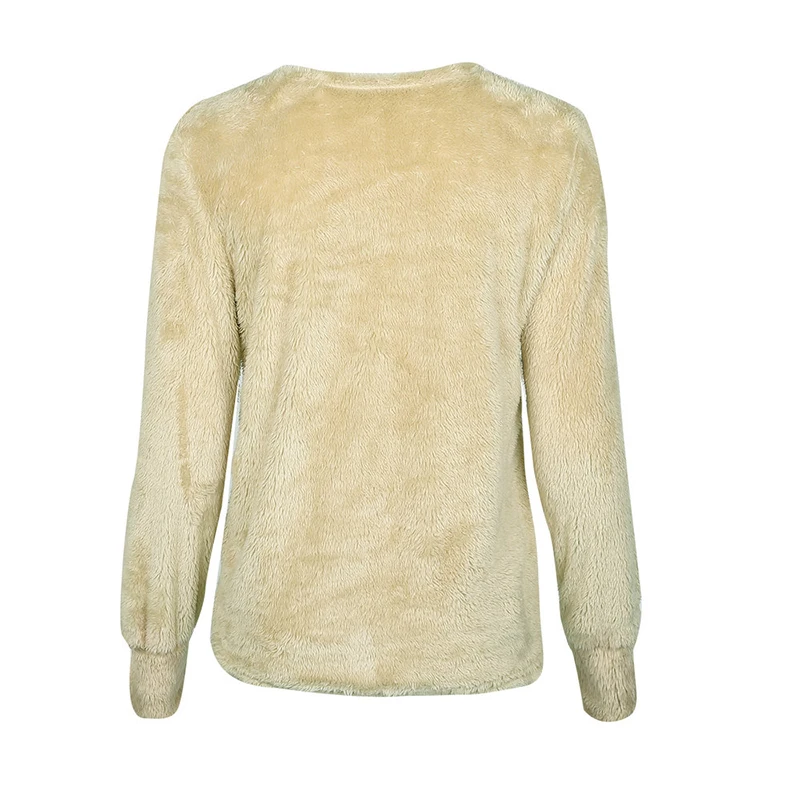 Женская толстовка Weweya фланелевый свободный свитер с капюшоном теплая зимняя