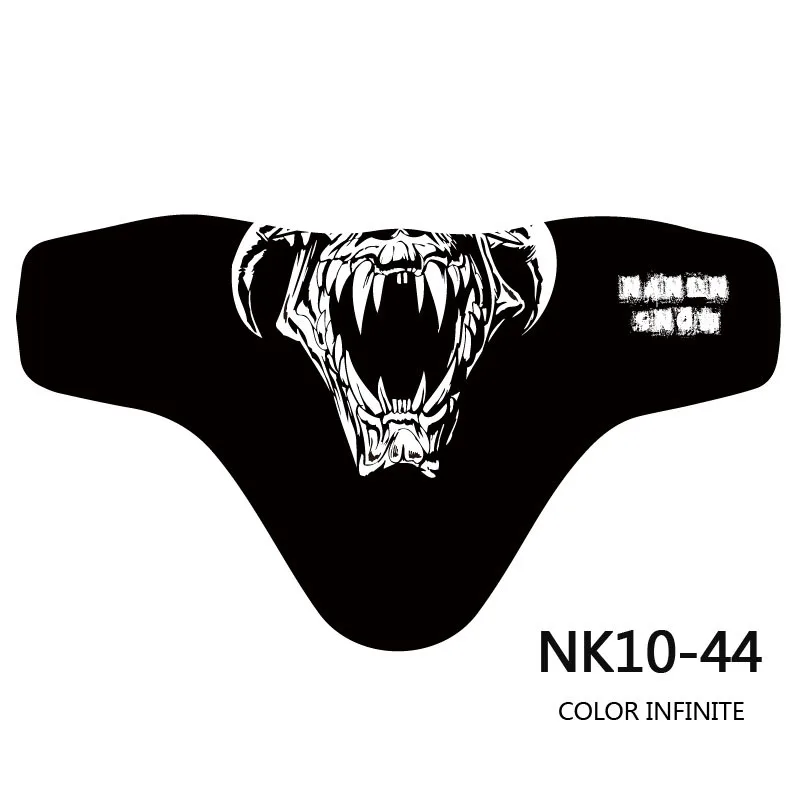 H159 NK10 44 Велосипедное снаряжение новая 3D печать Лыжная велосипедная маска зимняя теплая Защитная флисовая маска для лица Сноуборд капюшон Балаклавы шарф - Цвет: H159 NK10 44