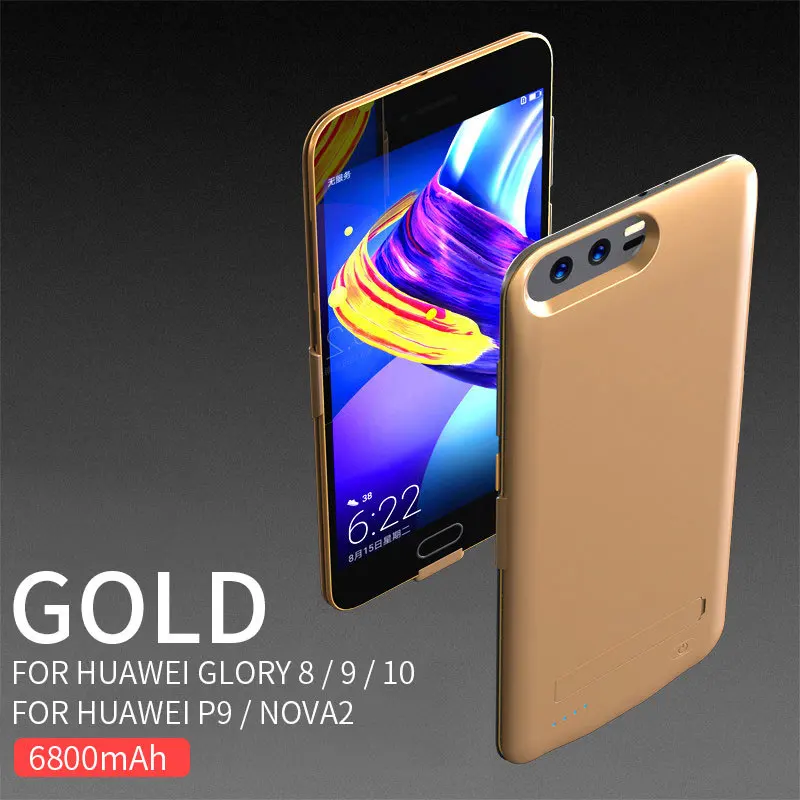 Extpower 6800 мАч зарядное устройство чехол для huawei P9 P10 мобильный телефон назад клип батарея Зарядка 8200 мАч для huawei P9 P10 Plus