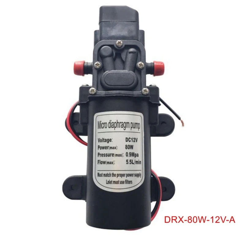 1/" BSP Мужской 12V 24V DC 80 Вт мембранный Водяной насос из нержавеющей стали самовсасывающий подкачки с автоматическим высокое Давление переключатель 5.5L/мин