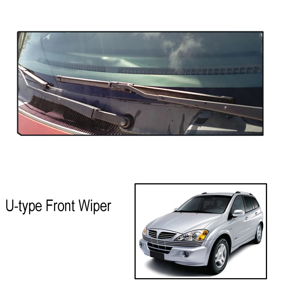 Xukey спереди и сзади багажника стеклоочиститель лезвия для Ssangyong Kyron 2011 2010 2009 2008 2007 2" 19" 12