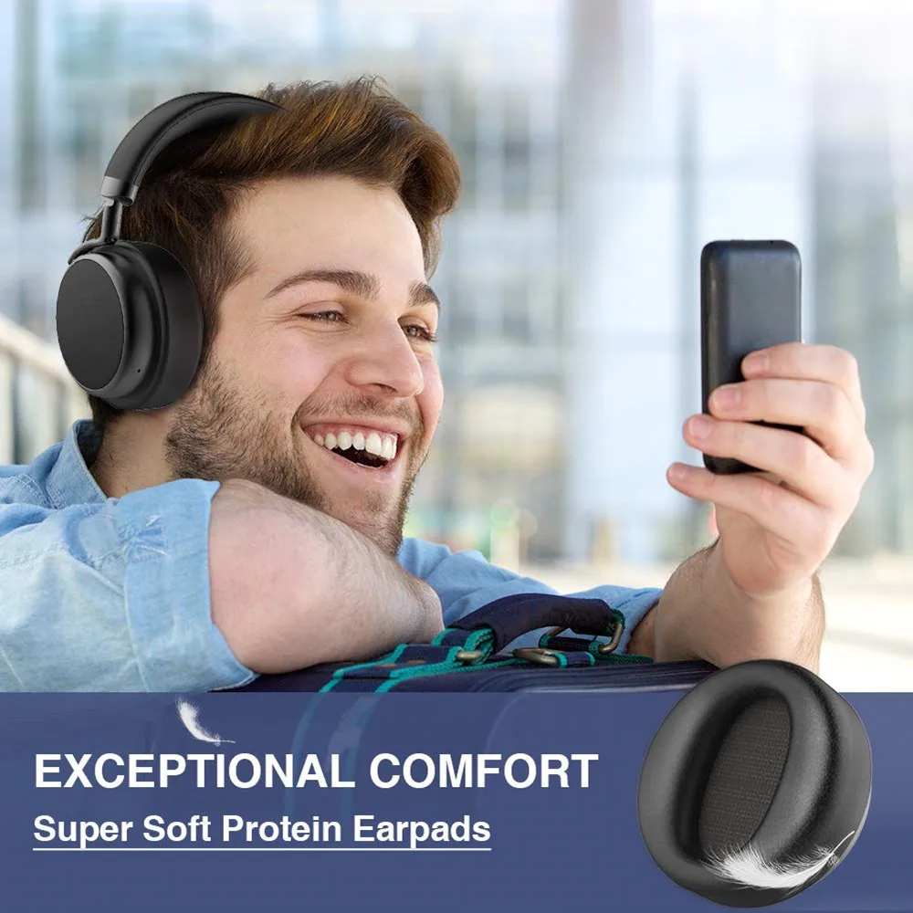 Наушники VIKEFON AptX с низкой задержкой/LL, Bluetooth 5,0, ANC, беспроводная гарнитура с шумоподавлением, супер HiFi, глубокий бас, 20H