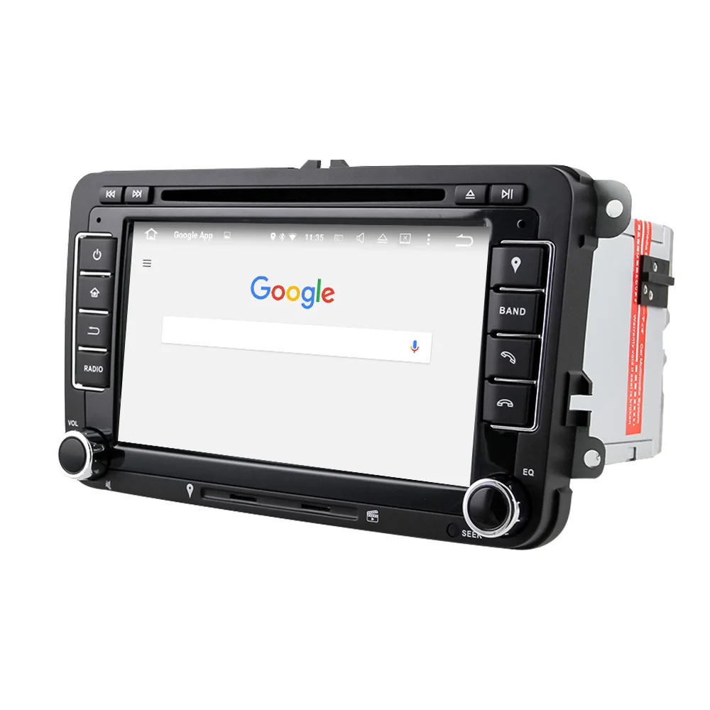 Eunavi Octa Core Android 9.0 2 Din Car dvd player For VW GOLF JETTA POLO TOURAM PASSAT B6 GPS Navi Stereo Radio touch screen usb |