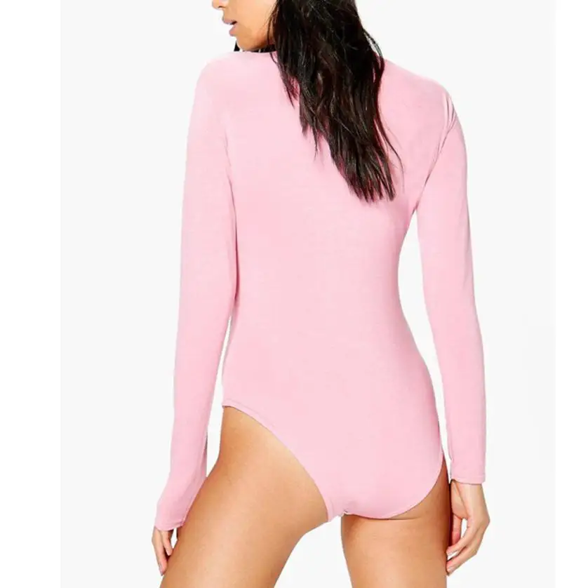 2019 Daily Women elegant Jumpsuit Long Sleeve warm Spring Solid Clubwear Polyester Playsuit Bodycon Party #VB | Женская одежда