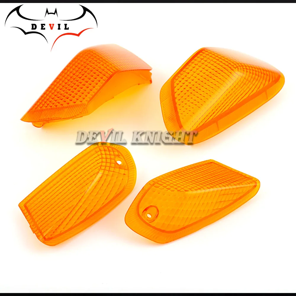 lens amber Для KAWASAKI ZZR 400 ZZR400 1990 1991 1992 Аксессуары для мотоциклов передний и задний указатели поворота Индикатор светильник лампа объектив - Цвет: lens amber