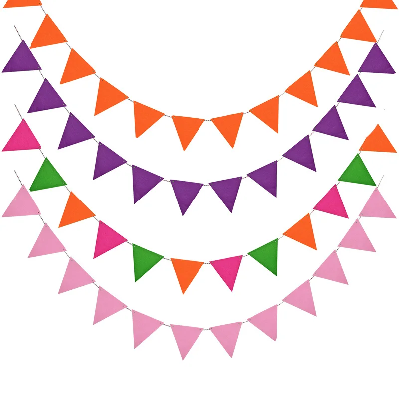 Большой размер флаг Многоцветный Вымпел баннеры Свадьба/День Святого