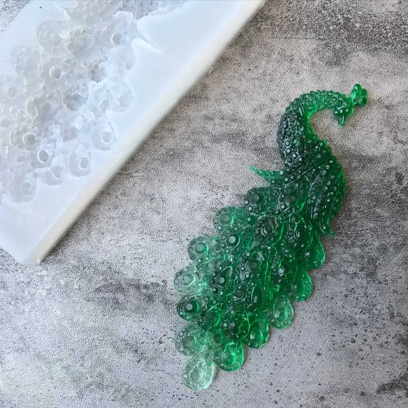 1 шт. силиконовая форма для мыла в форме павлина украшение торта мастикой