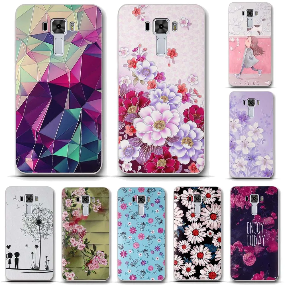 Soft Protector Case for Asus Zenfone 3 Laser ZC551KL Silicone Back Cover For Phone Shell 3D Relief Print | Мобильные телефоны и