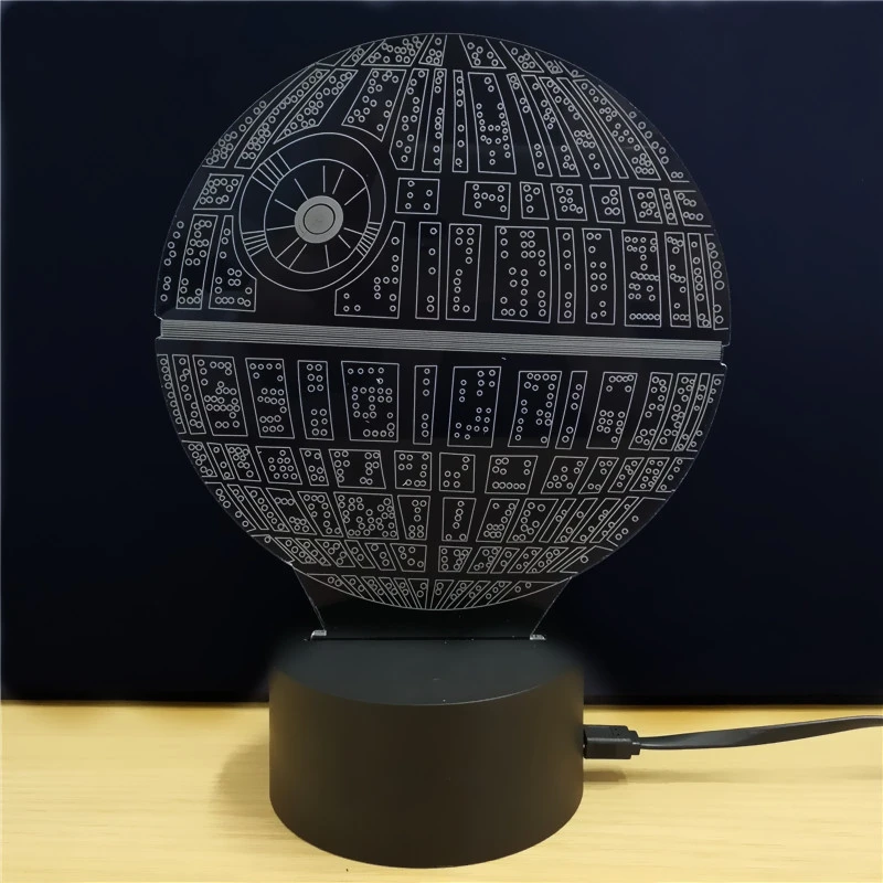 3D LED Death Star форма ночник USB настольная лампа детские подарки Красочные Креативные