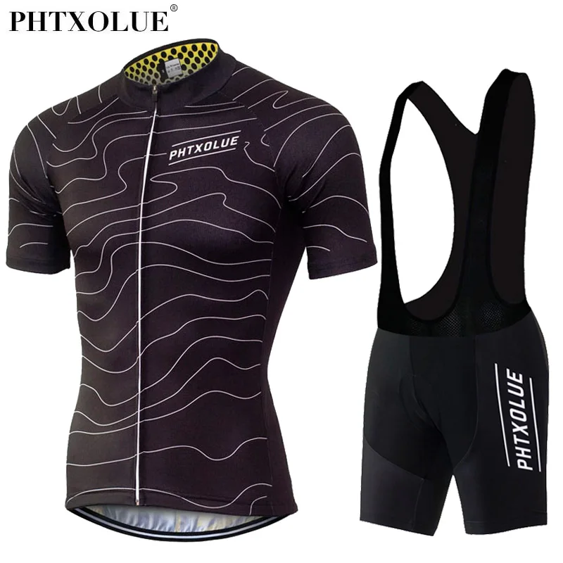 Phtxolue дышащий Pro Велоспорт Наборы Лето Mtb одежда короткий велосипед Джерси одежда Ropa Майо велосипед одежда