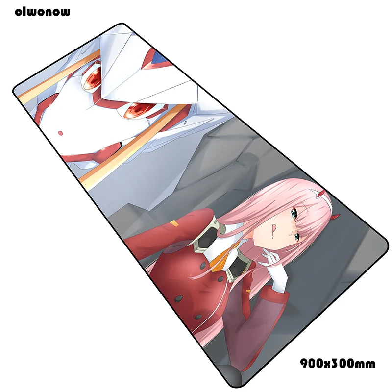 Коврик для мыши darling in the franxx, 90x30 см, коврик для мыши, восхитительный, лучший игровой коврик для мыши, геймер, крутой коврик для мыши s, клавиатура, ПК, коврик