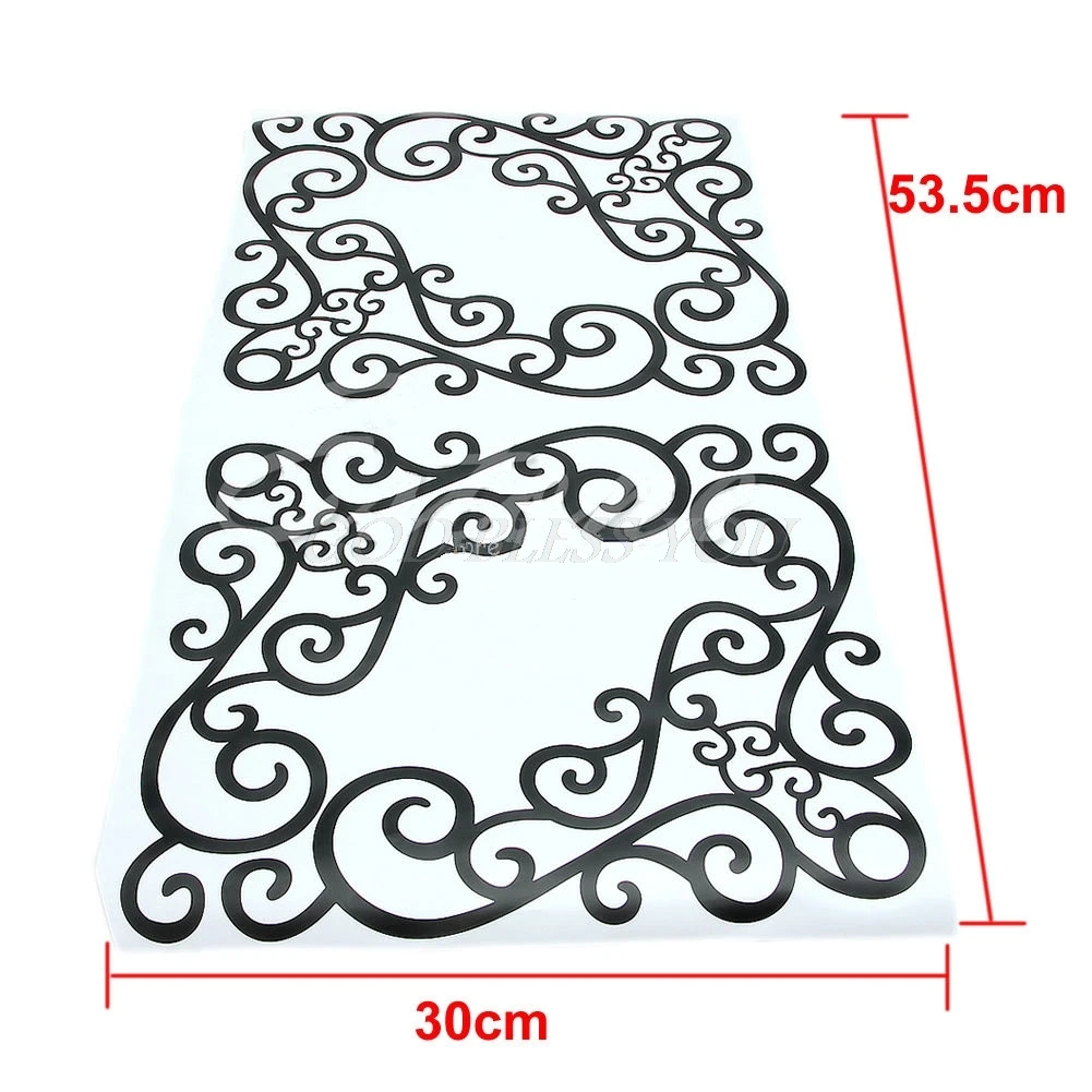 

4Pcs DIY Style Grilles Wall Stickers Rooms Corner Line Wall Sticker Kitchen Cabinet Mirror Bathroom Decals Home Decor Wallpapers