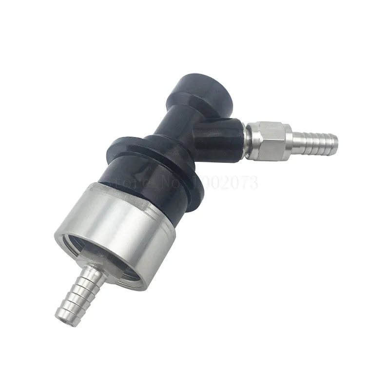 

Stainless Carbonation Cap and Gas/Liquid Ball Lock Disconnect With SS 1/4" Barb Swivel Nut