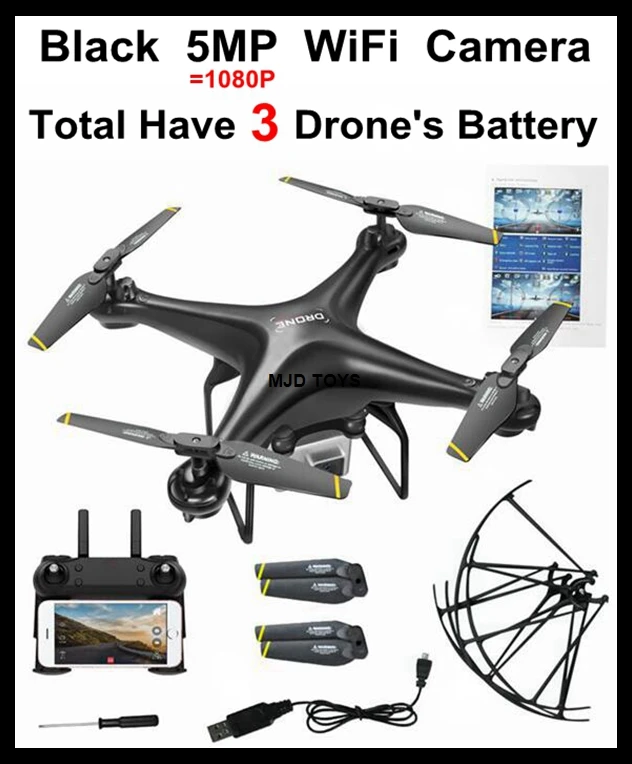 Black 5mp cam 3b Обновление Дрон с камерой 720 P HD 0,3 Вт белый парение Helikopter VS SYMA X52 Дрон RC Дрон полный hd-камера Дрон Professional - Цвет: Black 5mp cam 3b