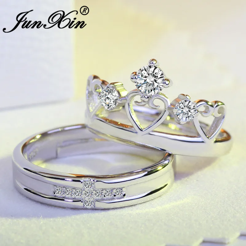 Фото Обручальные кольца JUNXIN 8 для мужчин и женщин простое регулируемое кольцо с