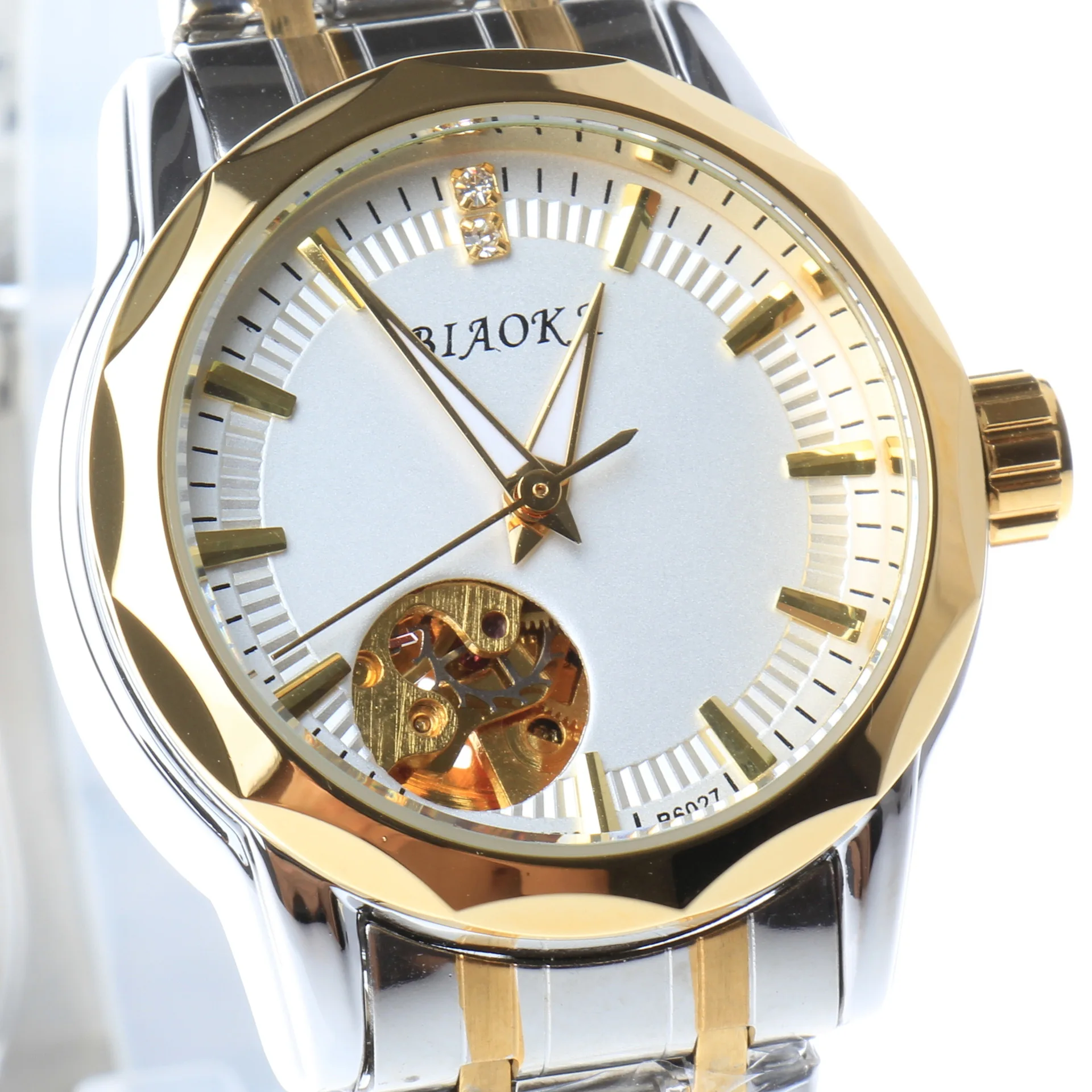 Новинка 2018 женские механические часы с полым стальным ремешком