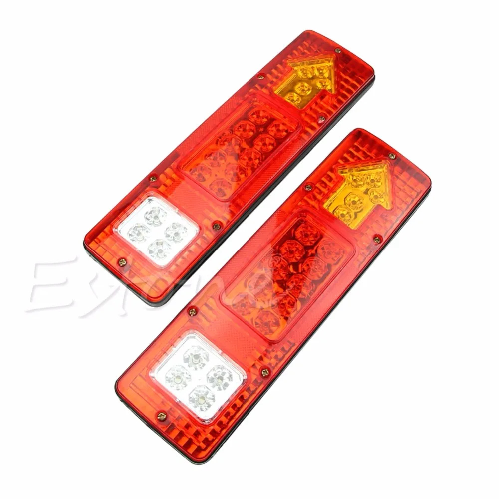 

Car Styling 2pcs 19 LED Car Truck Trailer Rear Tail Stop Turn Light Indicator Lamp 12V Drop shipping