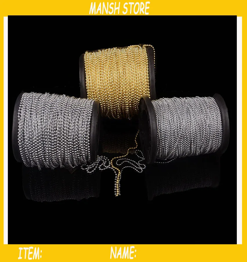 Металлические Шариковые цепи диаметром 3 2 мм для светильника металлические с