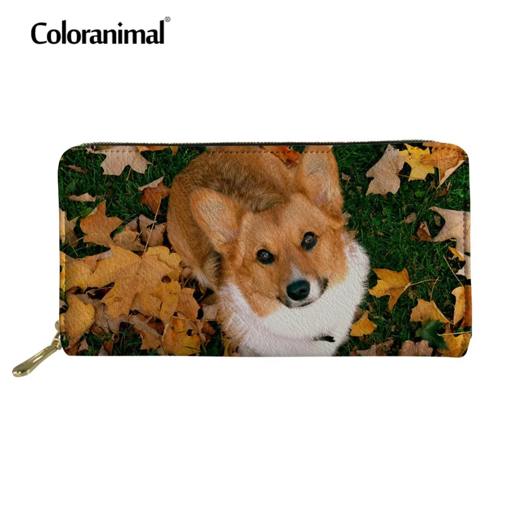 Кошельки Coloranimal роскошные дизайнерские женские длинные кошельки с принтом вельш