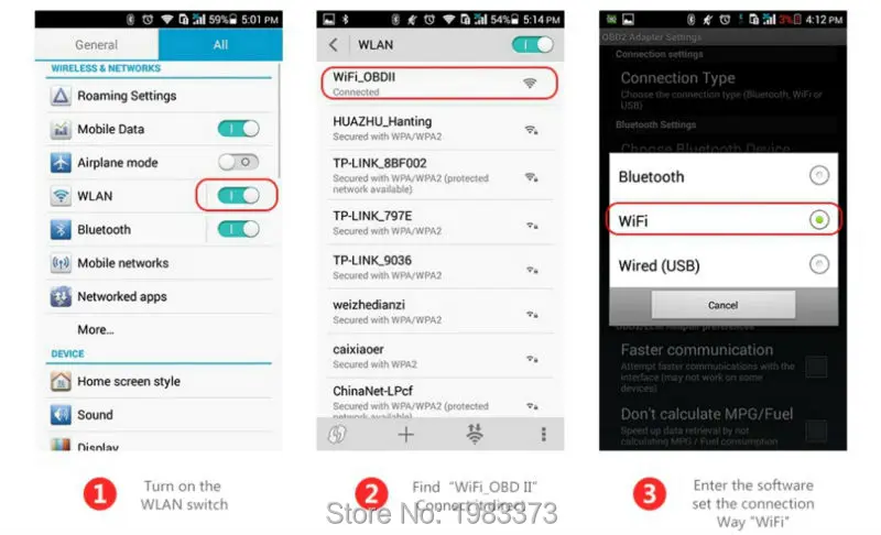 Wifi ELM327 OBD2 сканер беспроводной Автомобильный сканер адаптер ELM 327 wifi OBDII Автомобильный диагностический инструмент Быстрая