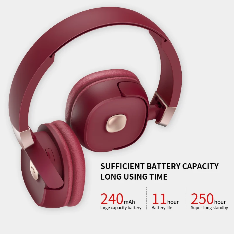 Римские портативные беспроводные наушники Bluetooth стерео Складная гарнитура аудио