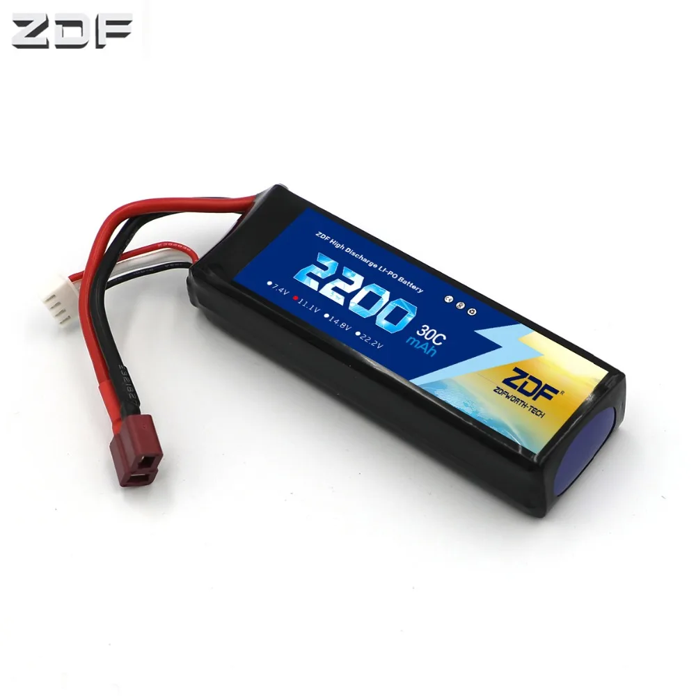 Аккумулятор ZDF RC Lipo 3S 11 1 В 2200 мАч 30C для самолета вертолета дрона|Детали и