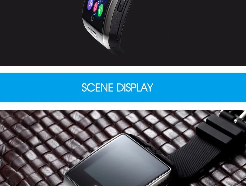 Смарт-часы Q18 SIM SD карта телефон камера MTK6261 Bluetooth Сенсорный экран Smartwatch для iOS Android носить часы для мужчин часы