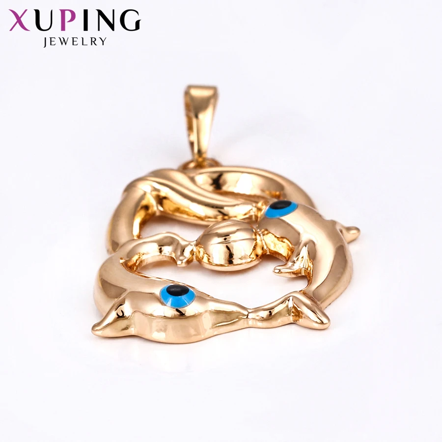 Xuping темпераментное модное ожерелье в форме рыбы кулон для женщин и мужчин
