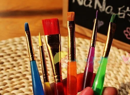 Набор ручек для DIY 6 шт. набор украшения торта мелкой живописи помадки пыли