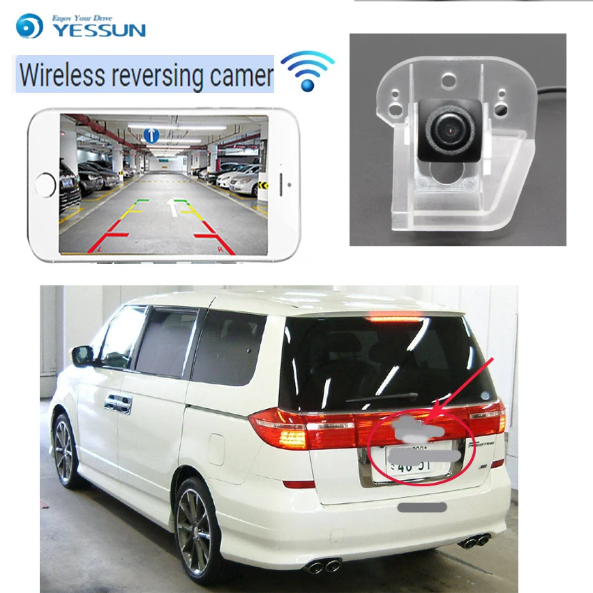 

YESSUN New Ariiva car Reverse HD Camera for Honda Civic 2010 2011 Night Vision Reverse Camera license plate wireless Camera