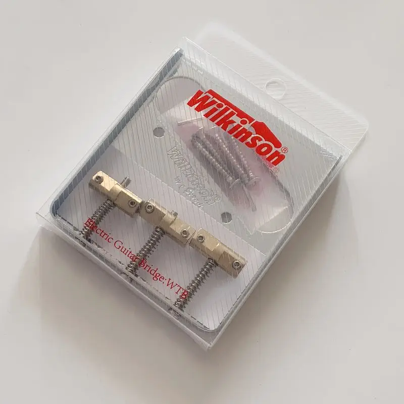 Wilkinson WTB хром silve Винтажный стиль фиксированный телегитарный мост с латунными седлами Для TL гитарный мост