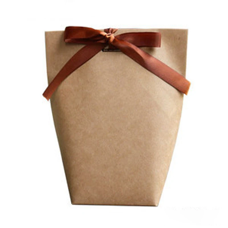 kraft blank L 5 шт. высококлассные черно-белые бронзовые "Merci" конфеты мешок французский спасибо свадебный подарок коробка посылка день рождения любимые пакеты S L Размер - Цвет: kraft blank L