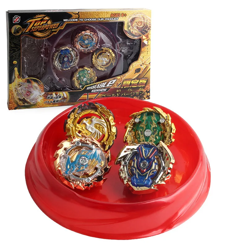Bayblade Bey Blade Burst набор 4в1 Рождественский подарок Топ Спиннер металлическая игрушка