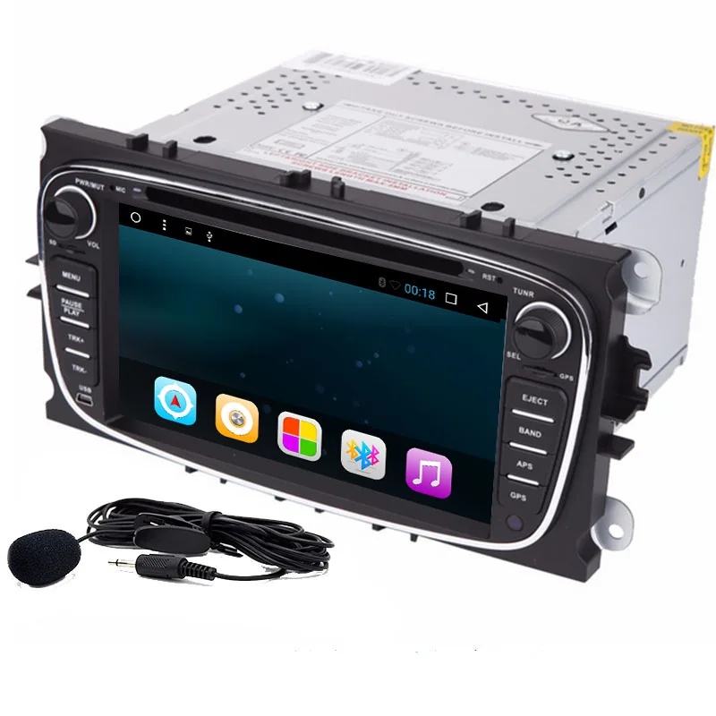 2 Din Android 2012 автомобильный DVD плеер GPS навигация для Ford Focus Mondeo 2016 аудио Радио стерео