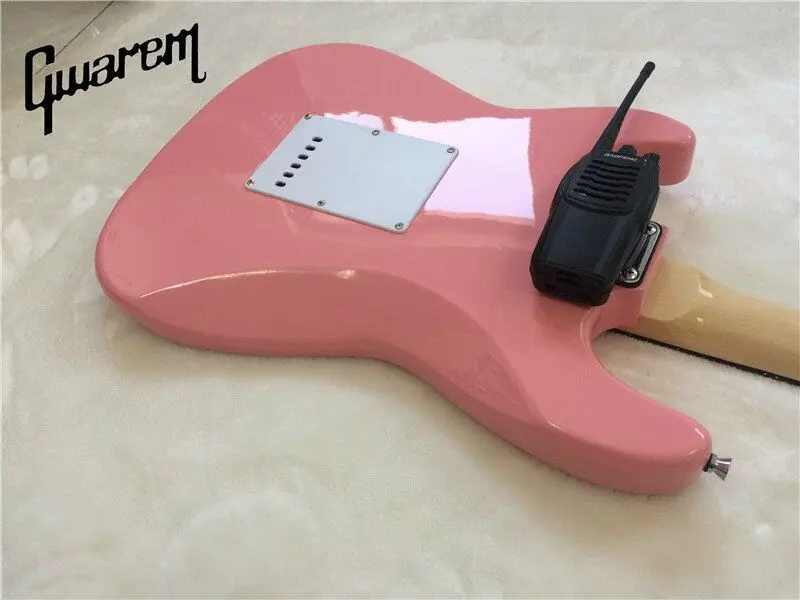 Электрическая гитара/Gwarem новая гитара/розовый цвет/гитара в Китае|st guitar|electric