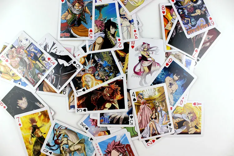 Аниме Волшебный хвост покерные карты игрушка Косплей настольная игра с коробкой Бесплатная доставка|fairy